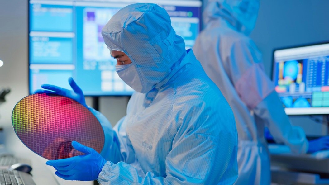 A person in a protective suit