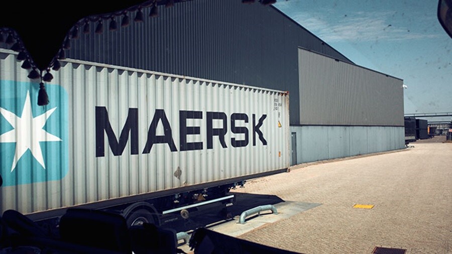 Lorry at warehouse
