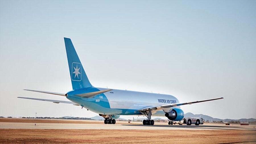 Plane on runway