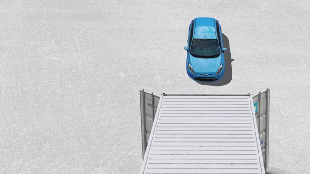 Cars in containers