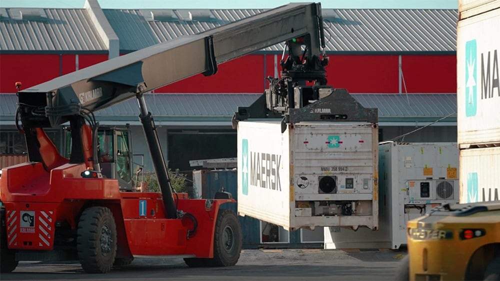 Unpacked picture from the Maersk Depot in Constan?a